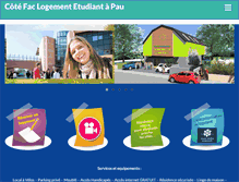 Tablet Screenshot of logement-etudiant-pau.com